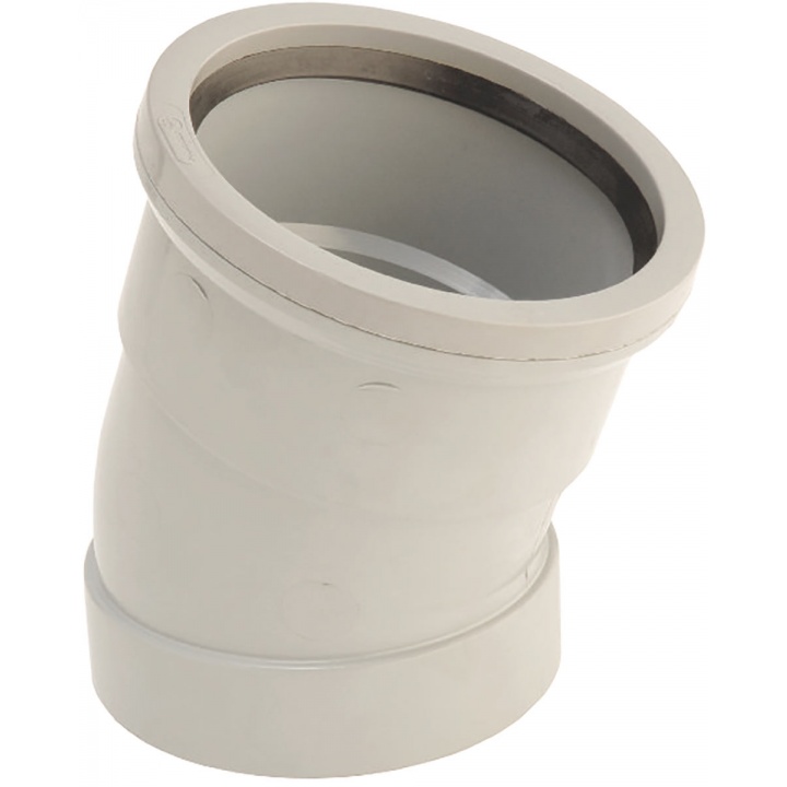 110mm 160° Adaptor Bend Grey