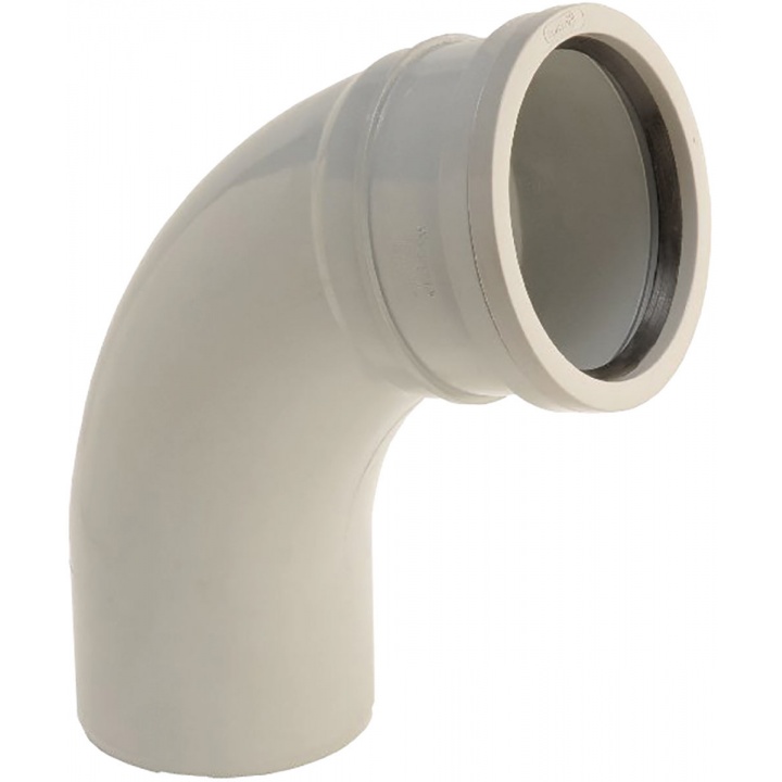 110mm 104° Spigot Tail Bend Grey