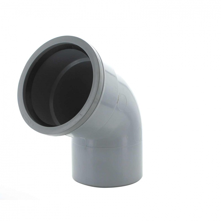 110mm 112.5° Offset Bend Spigot Tail Grey