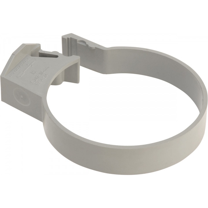 110mm Pipe Bracket Single Screw Grey