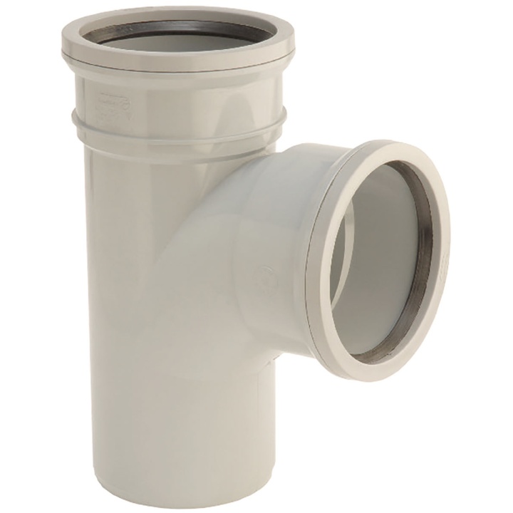 110mm 92.5° Single Equal Branch Grey