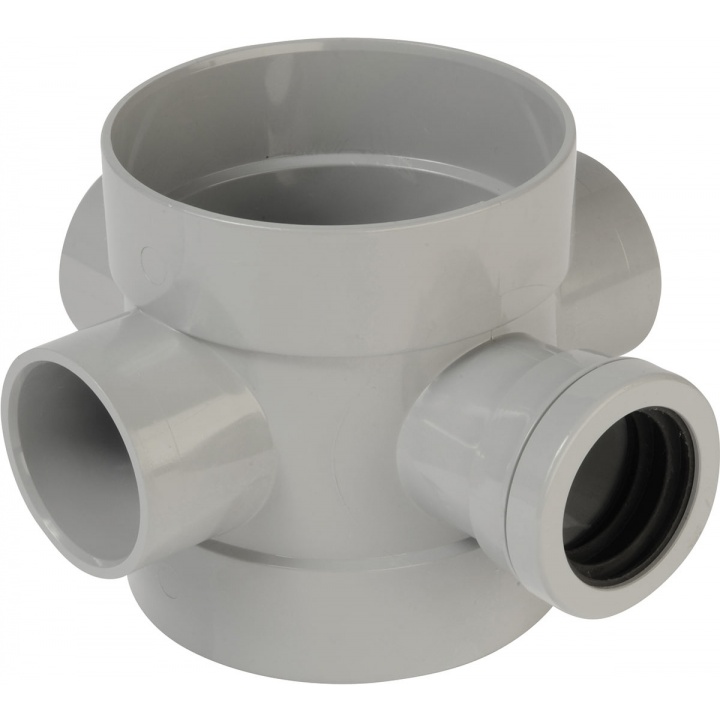 110mm 40mm Short Boss Pipe Grey