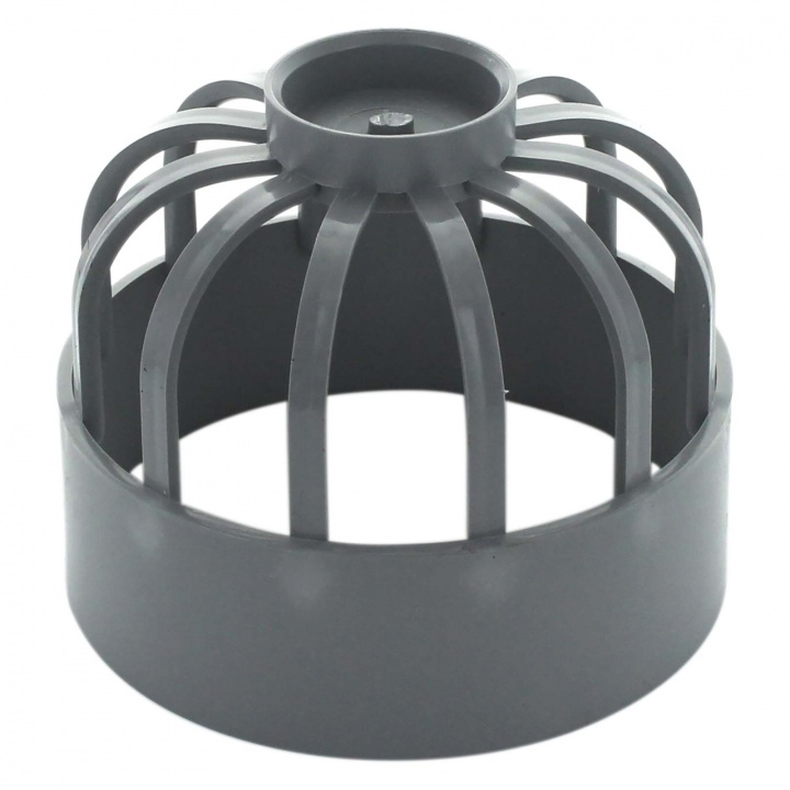 110mm Vent Cowl Balloon Grating Grey | Selco