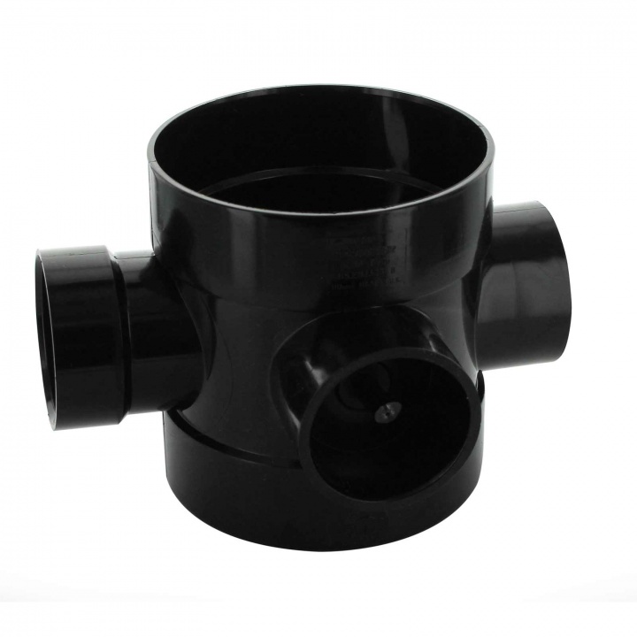 110mm 50mm Short Boss Pipe Black