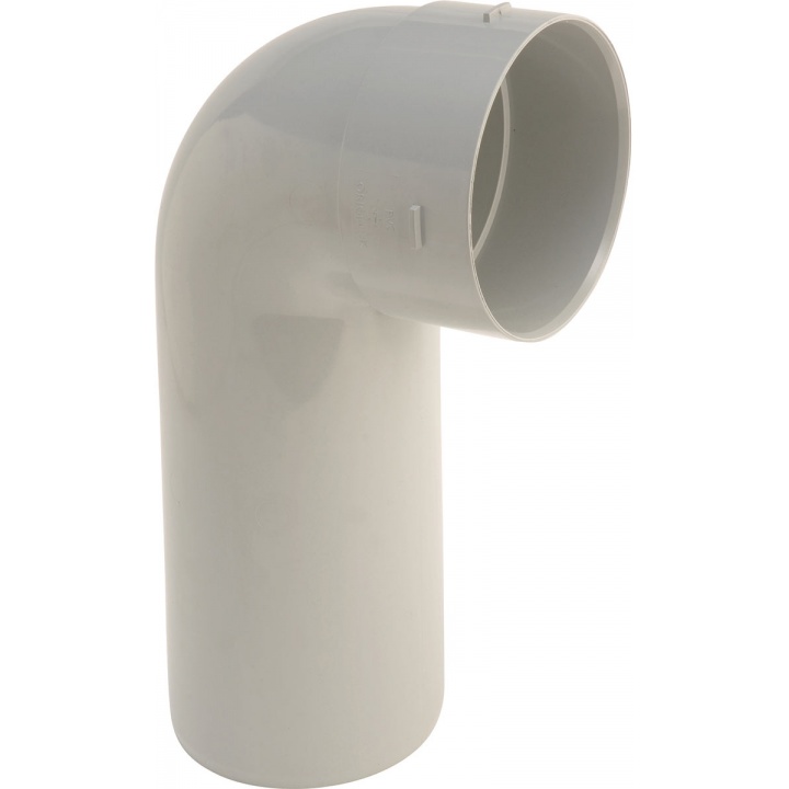 110mm 92.5° Long Spigot Tail Bend Grey