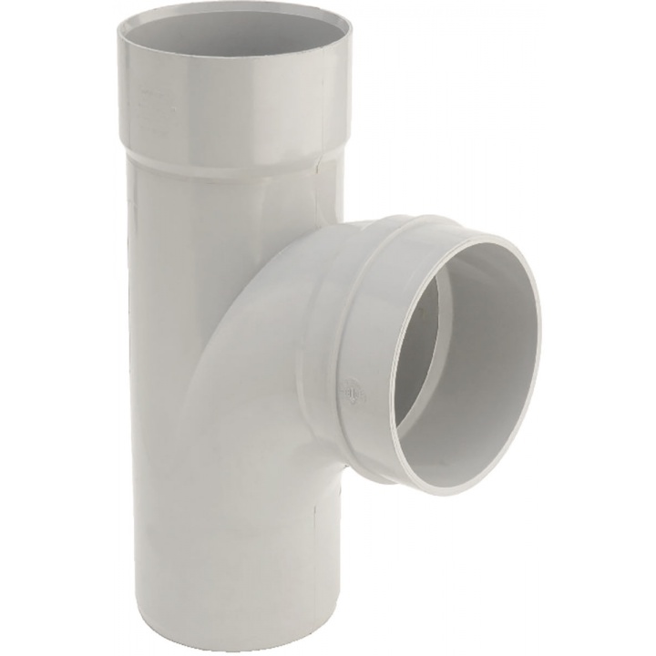 110mm 92.5° Double Socket Branch Grey