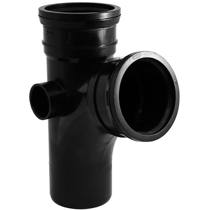 110mm 104° Single Equal Branch Black