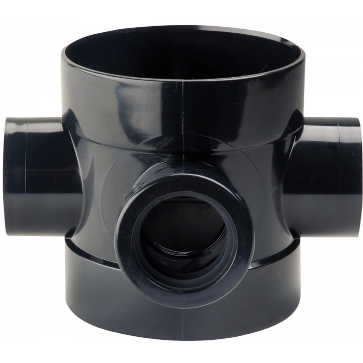 110mm 40mm Short Boss Pipe Black