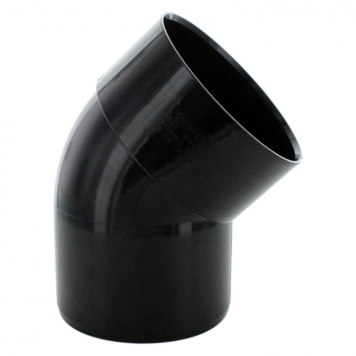 Solvent Weld 110mm 135° Spigot Tail Bend Black