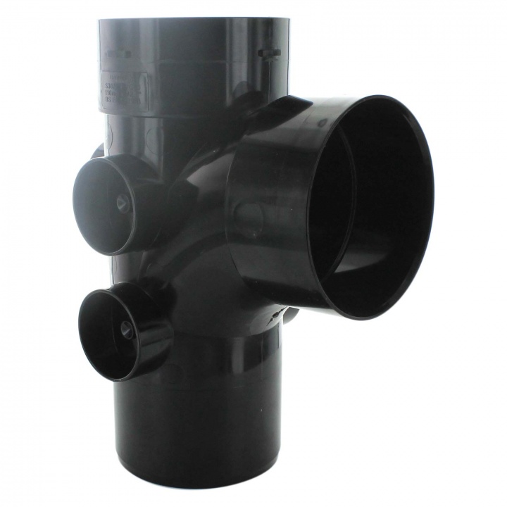 Solvent Weld 110mm 92.5° Double Socket 5 Boss Branch Black