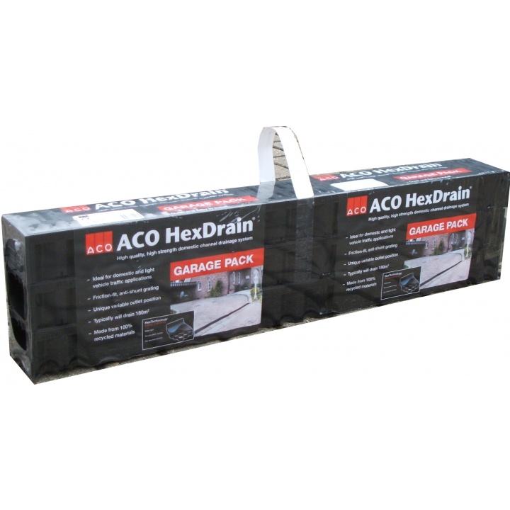 ACO HexDrain Garage Pack 3 x 1m