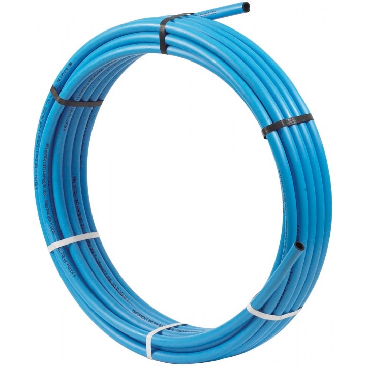 MDPE Blue Polyethylene Pipe Coil 20mm x 25m