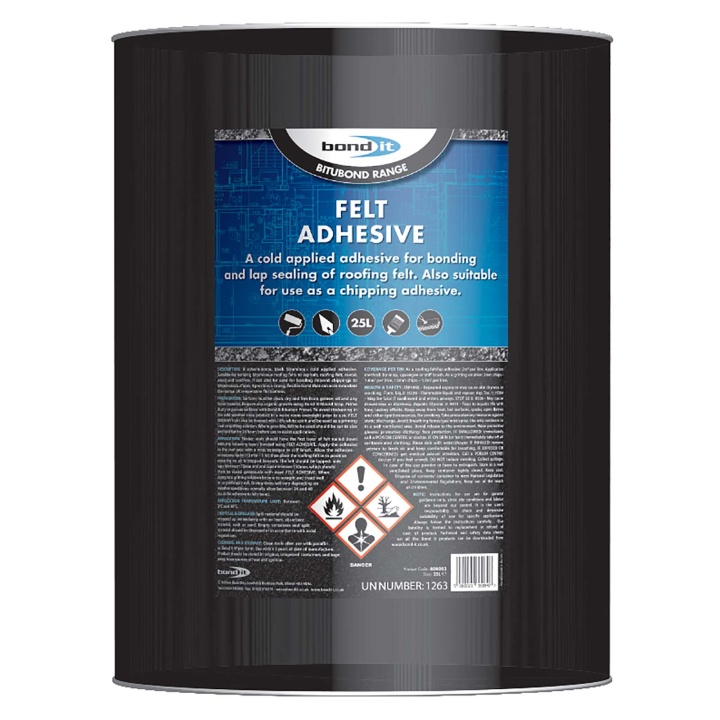 BituBond Roofing Felt Adhesive Black 25ltr Selco