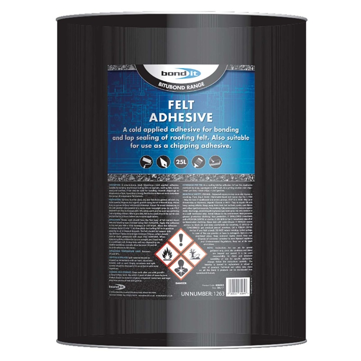 BituBond Roofing Felt Adhesive Black 25L
