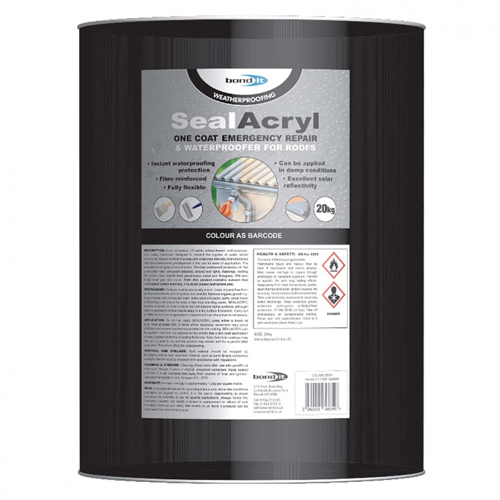 Bond it Sealacryl Roof Coating Grey 20kg