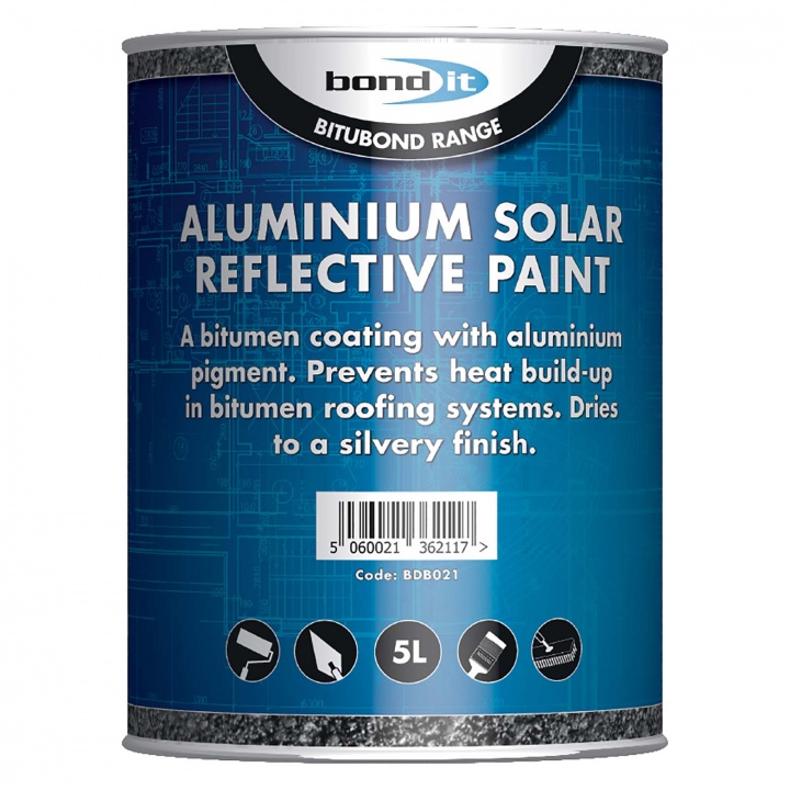 BituBond Solar Reflective Paint Silver 5 ltr