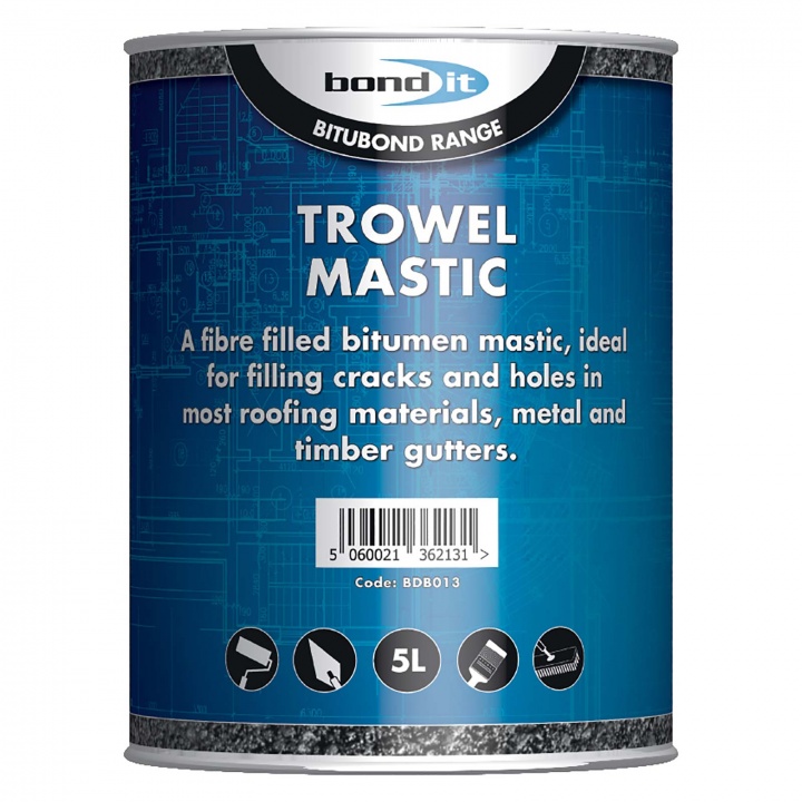 BituBond Trowel Mastic Black 5 ltr