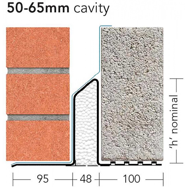 L1/S50 Standard Cavity Lintel 1200mm