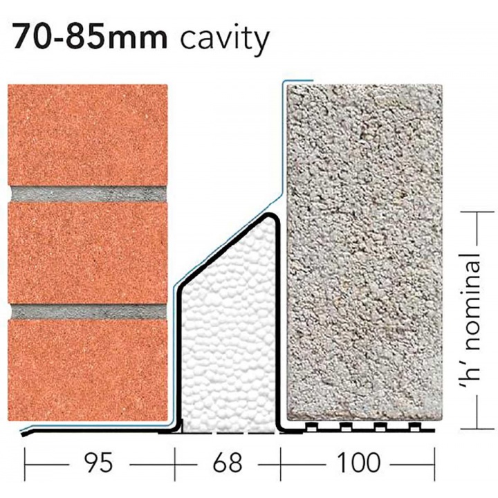 L1/S75 Standard Cavity Lintel 900mm