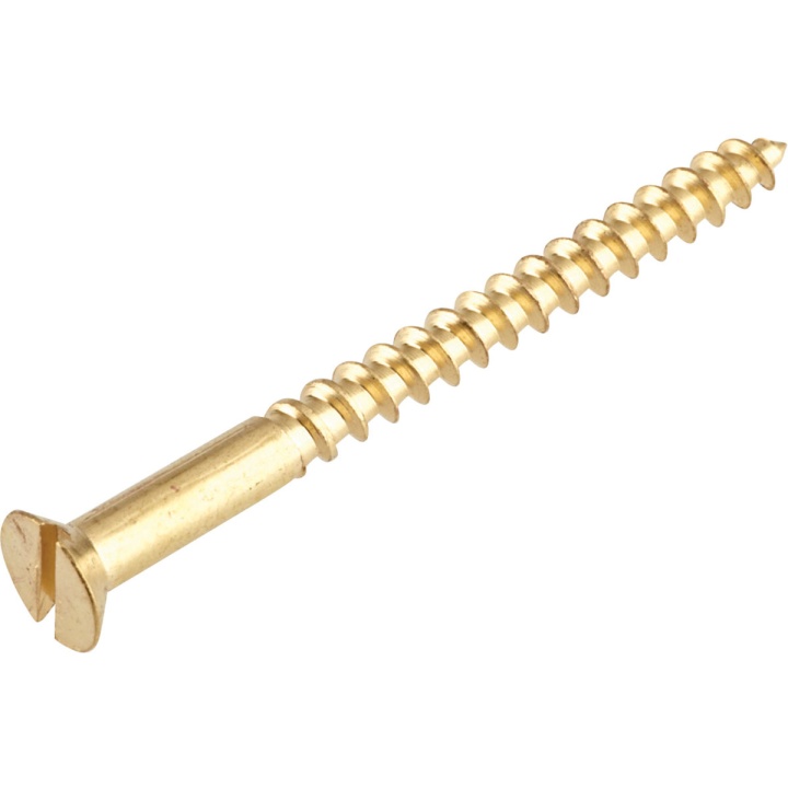 Unifix Brass Wood Screws 3.5 x 25mm Pack of 25