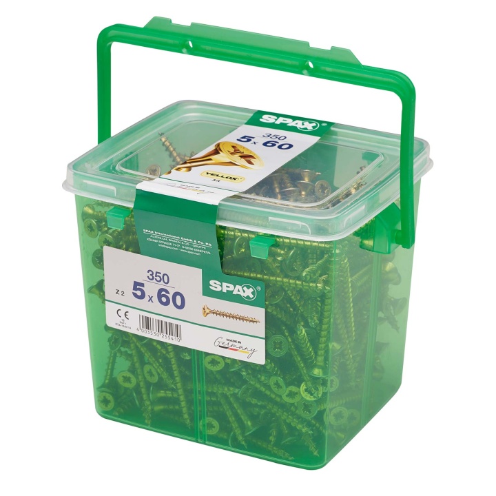 Spax Yellox Wood Screws 5.0X60Mm Pk350 Promo Tub