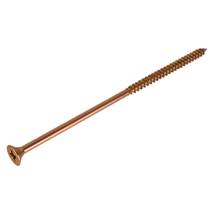 FIX-IT Single Thread Zinc & Yellow Woodscrews 6 x 150mm Pack of 50