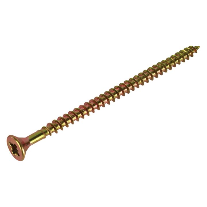 FIX-IT Single Thread Zinc & Yellow Woodscrews 4 x 70mm Pack of 1200