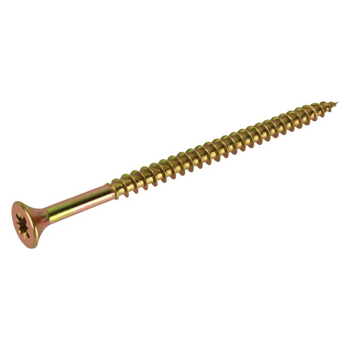 FIX-IT Single Thread Zinc Yellow Woodscrews 5 x 80mm Pack of 900