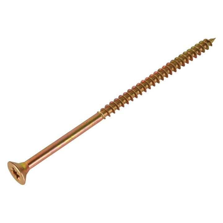 FIX-IT Single Thread Zinc Yellow Woodscrews 5 x 100mm Pack of 700