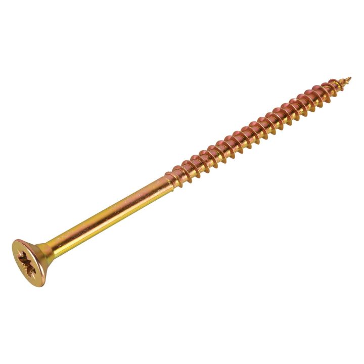 FIX-IT Single Thread Zinc & Yellow Woodscrews 6 x 100mm Pack of 600