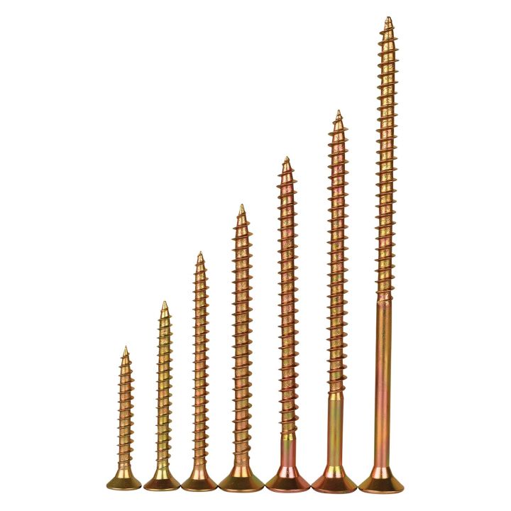 FIX-IT Single Thread Zinc & Yellow Woodscrews Trade Pack of 1000