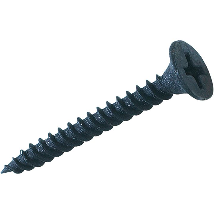 Fine Thread Drywall Screw Black 4.8 x 100mm Pack of 200