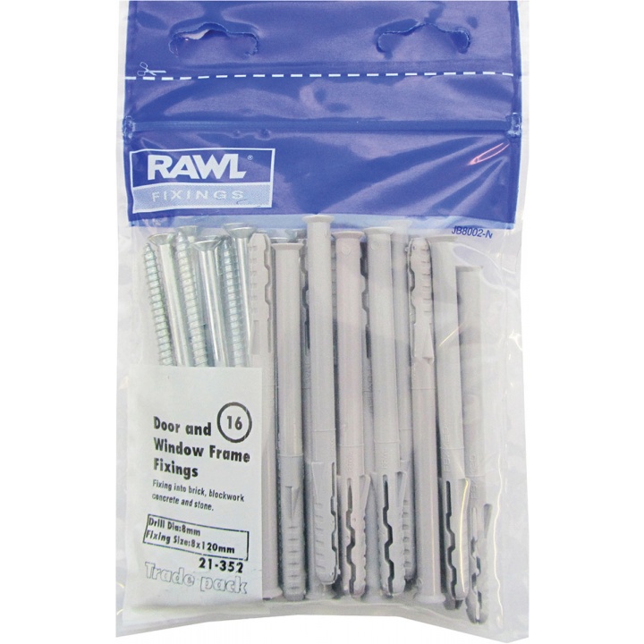 Rawlplug Frame Fixers 8 x 60mm Pack of 16