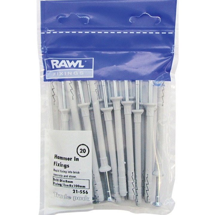 Rawlplug Hammer Fixers 6 x 60mm Pk 20
