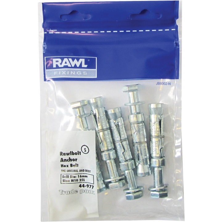 Rawlplug Rawlbolt M10 50L (Pk 5)