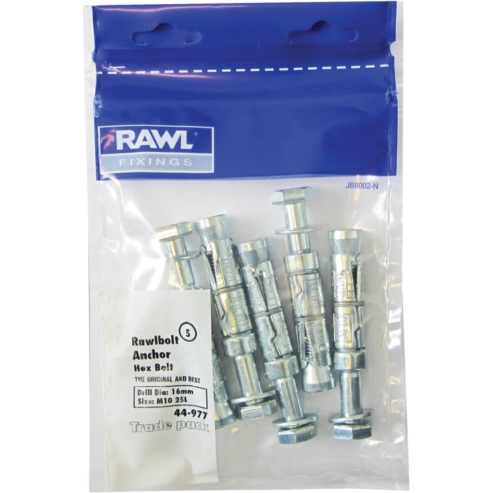 Rawlplug Rawlbolt M10 75L Pack of 5