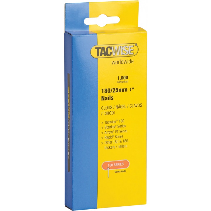 Tacwise 180 Series 25mm Brad Nails Pk 1000