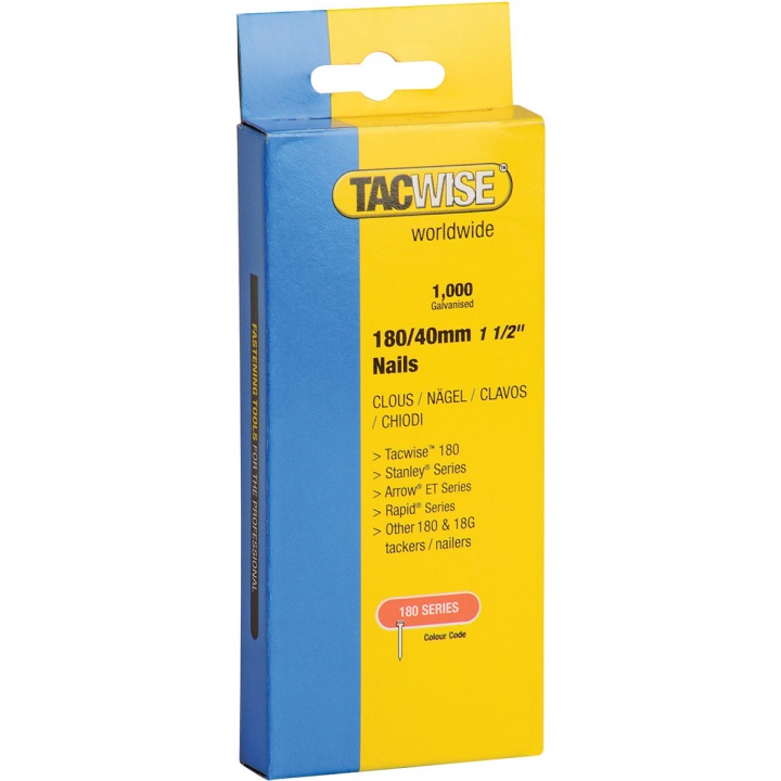 Tacwise 180 Series 40mm Brad Nails Pk 1000