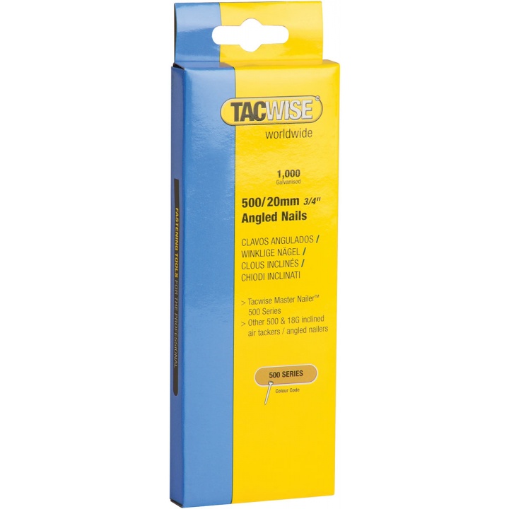 Tacwise 500 Series 20mm Angled Brad Nail Pk 1000