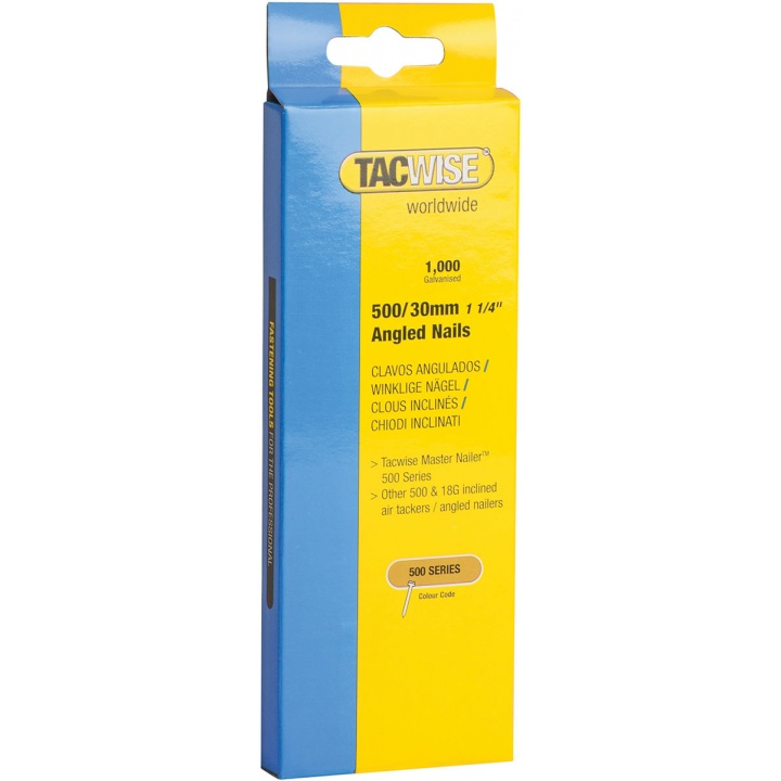 Tacwise 500 Series 30mm Angled Brad Nail Pack of 1000
