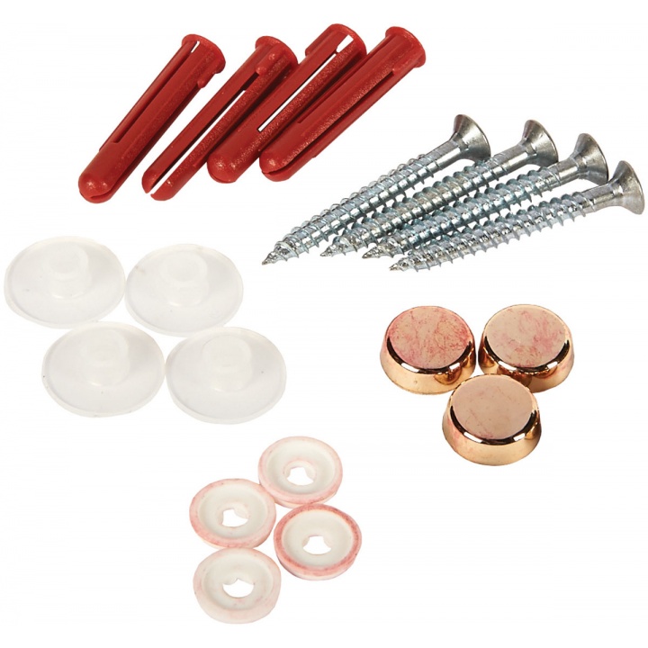 Chrome Mirror Fixing Set For Drilled Mirrors