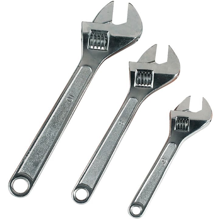 3 Piece Adjustable Wrench Set