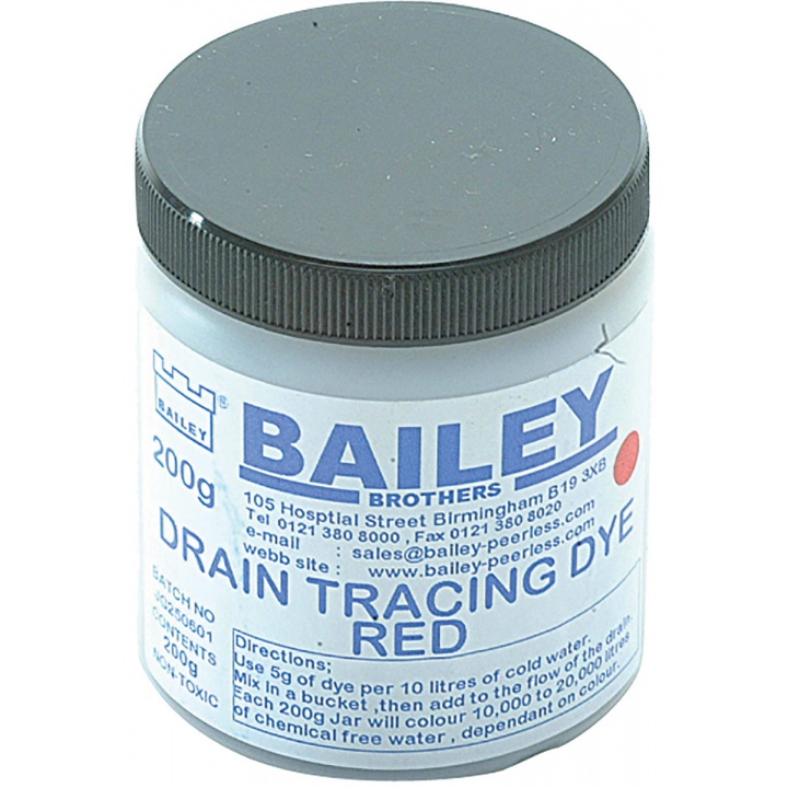 Drain Tracing Dye - Red