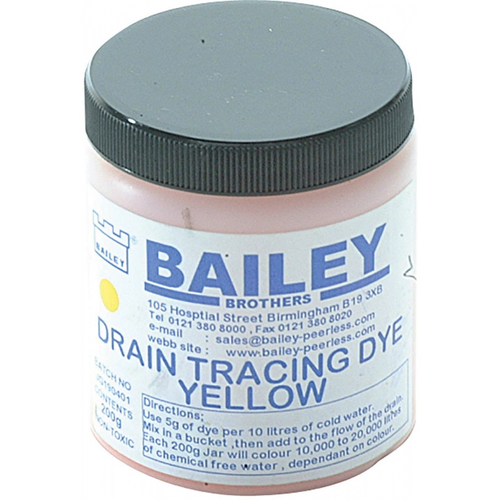 Drain Tracing Dye - Yellow