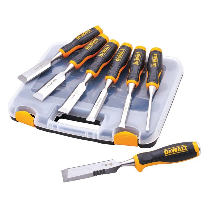 DeWalt 6 Piece Chisel Set With Free Chisel Knife