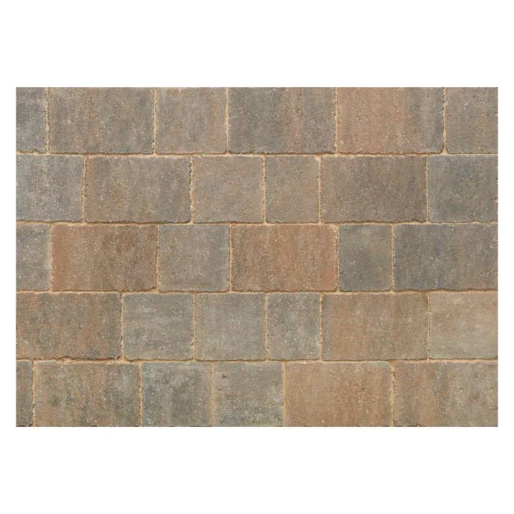 Stonemarket Trident Burnt Ochre Block Paving Project Pack 9.73m²