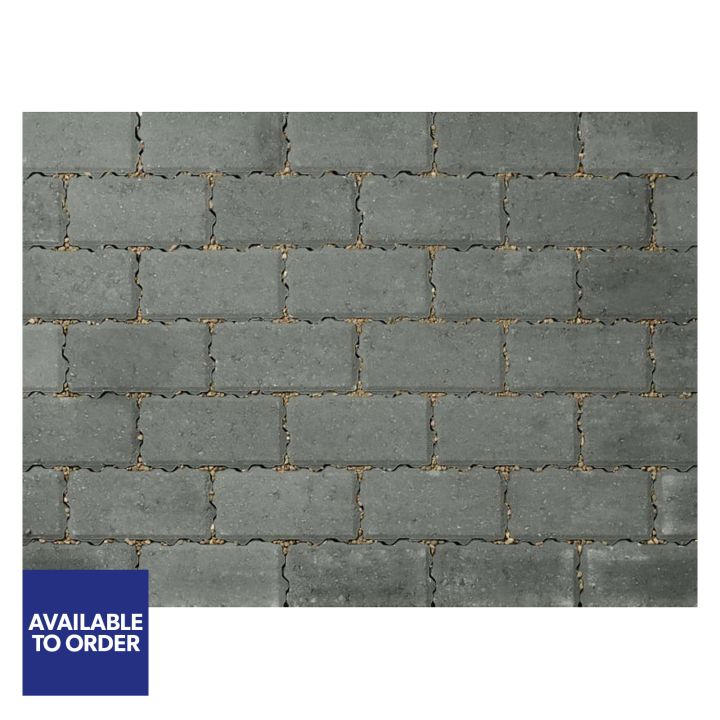 Stonemarket Permeapave® Paver Charcoal 200x100x60mm 8.08 m²