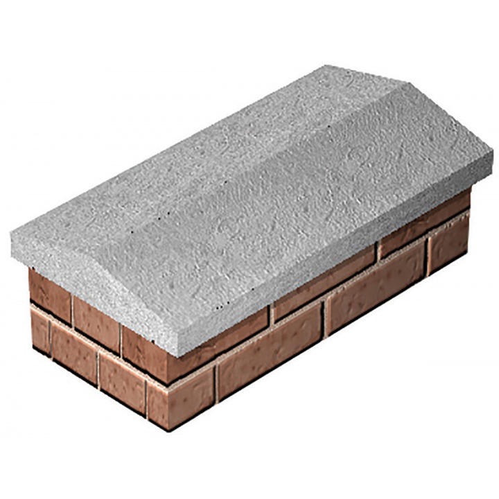 Twice Weathered Concrete Coping Stone 355 x 610mm