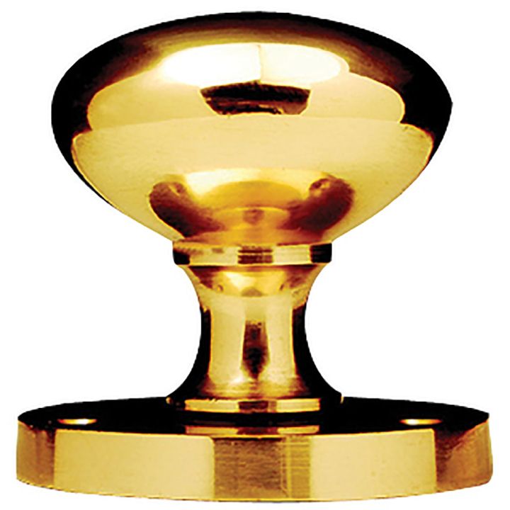 Victorian Mortice Knobs Polished Brass 