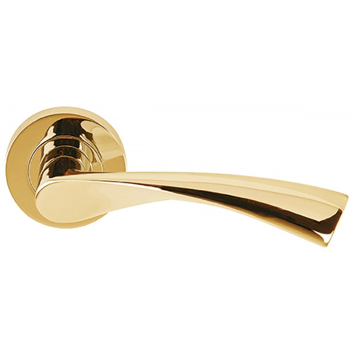 Flex Lever Door Handles Polished Brass